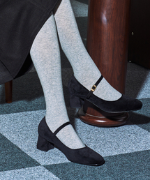 CUSTOMADE WOMAN（カスタメイドウーマン）の「ブリーズ メリージェーン ベルベットパンプス 5cm (CW0101BK)（パンプス）」