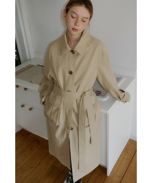 MAGNET ARCHIVE(マグネット アーカイブ)の「Kenny Twill Trench Coat (Beige)(トレンチコート・レディース・その他・FREE)」の3枚目の写真