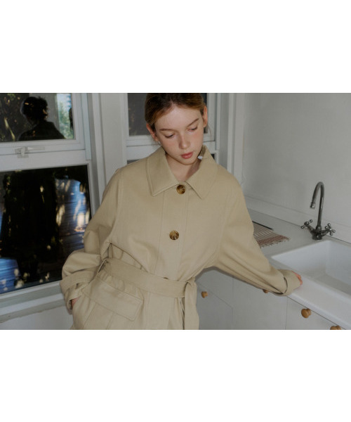 MAGNET ARCHIVE(マグネット アーカイブ)の「Kenny Twill Trench Coat (Beige)(トレンチコート・レディース・その他・FREE)」の6枚目の写真