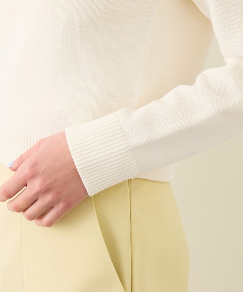 ROPE'(ロペ)の「ヘンリーネックラグランスリーブニットプルオーバー/イージーケア(ニット/セーター・レディース・ホワイト/レッド/ネイビー・FREE)」の18枚目の写真