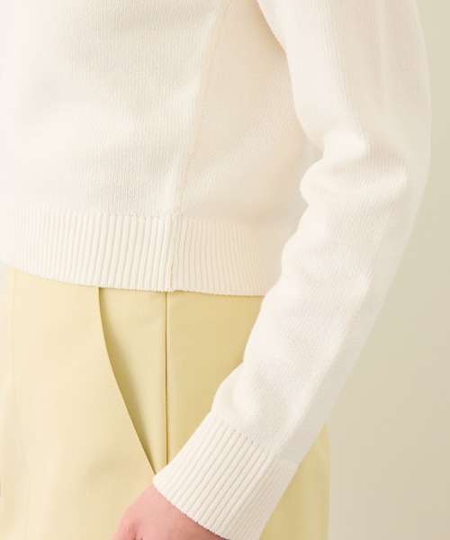 ROPE'(ロペ)の「ヘンリーネックラグランスリーブニットプルオーバー/イージーケア(ニット/セーター・レディース・ホワイト/レッド/ネイビー・FREE)」の19枚目の写真