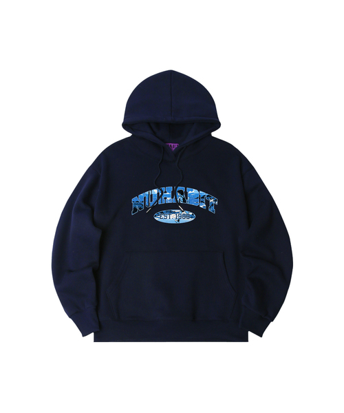 NUHABIT（ニューハビット）の「N/H BLUE RIDE オーバーサイズ 裏起毛 フードパーカー (GOH4-5NH1343)（パーカー・メンズ・ライトグレー/ホワイト/ネイビー/ブラック/アイボリー/グレー・X-LARGE/LARGE/MEDIUM）」の6枚目の写真