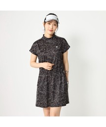 FILA GOLF フィラゴルフ ゴルフウェア 接触冷感 カノコ 吸汗速乾 ライン 切替 ワンピース