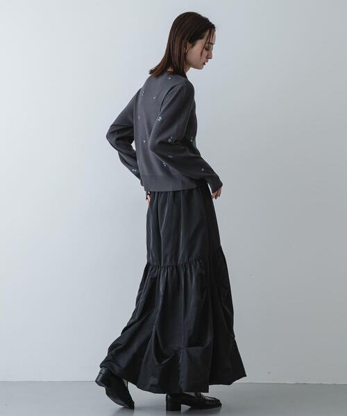 SENSE OF PLACE by URBAN RESEARCH(センスオブプレイスバイアーバンリサーチ)の「『洗濯可』コバナシシュウカーディガン(カーディガン/ボレロ・レディース・ネイビー/アイボリー・ONE)」の19枚目の写真