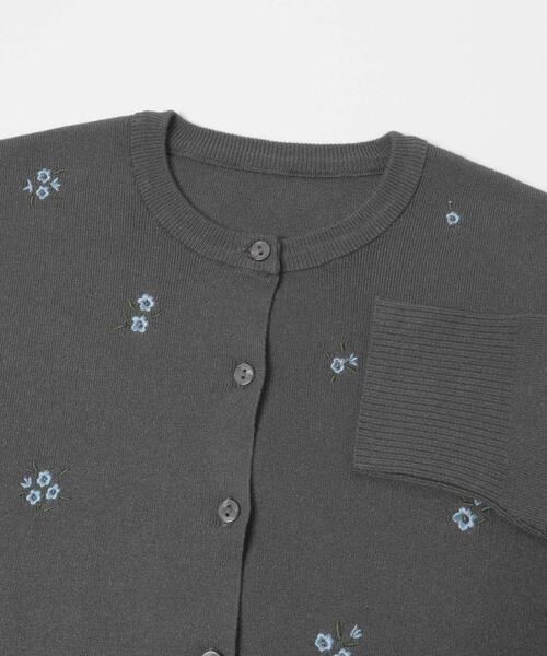 SENSE OF PLACE by URBAN RESEARCH(センスオブプレイスバイアーバンリサーチ)の「『洗濯可』コバナシシュウカーディガン(カーディガン/ボレロ・レディース・ネイビー/アイボリー・ONE)」の21枚目の写真