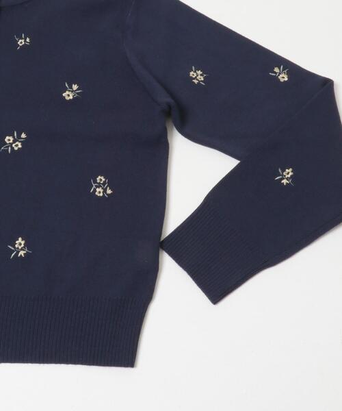 SENSE OF PLACE by URBAN RESEARCH(センスオブプレイスバイアーバンリサーチ)の「『洗濯可』コバナシシュウカーディガン(カーディガン/ボレロ・レディース・ネイビー/アイボリー・ONE)」の17枚目の写真