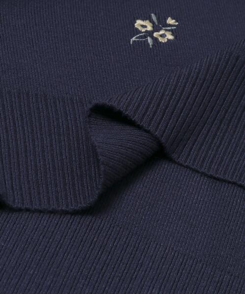 SENSE OF PLACE by URBAN RESEARCH(センスオブプレイスバイアーバンリサーチ)の「『洗濯可』コバナシシュウカーディガン(カーディガン/ボレロ・レディース・ネイビー/アイボリー・ONE)」の7枚目の写真