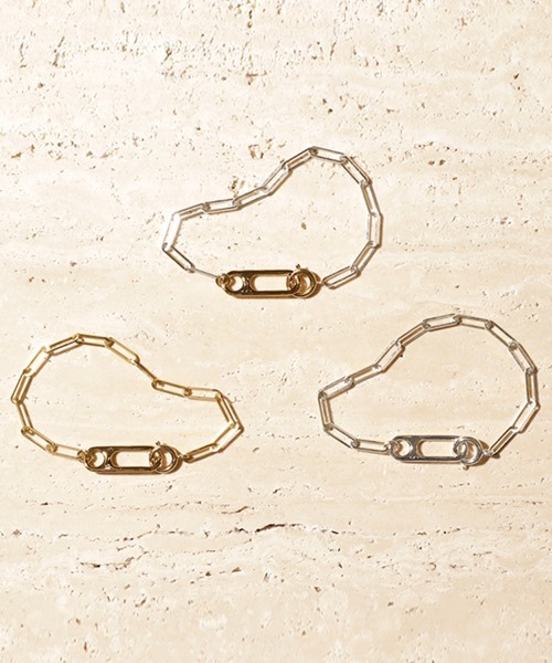 Soierie（ソワリー）の「クリップ フレーム ブレスレット /  Clip frame bracelet（ブレスレット・レディース・ゴールド/シルバー×ゴールド/シルバー・FREE）」の3枚目の写真