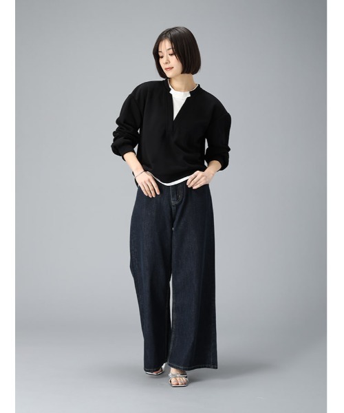 fifth（フィフス）の「バギーワイドデニム（デニムパンツ・レディース・インディゴブルー・M）」の4枚目の写真