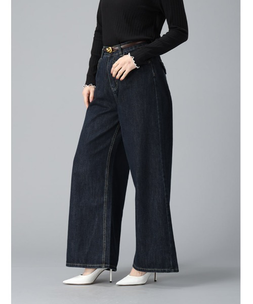 fifth（フィフス）の「バギーワイドデニム（デニムパンツ・レディース・インディゴブルー・M）」の9枚目の写真