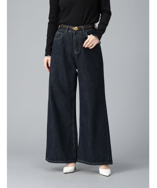 fifth（フィフス）の「バギーワイドデニム（デニムパンツ・レディース・インディゴブルー・M）」の10枚目の写真