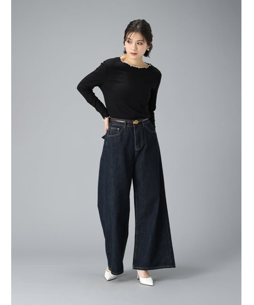 fifth（フィフス）の「バギーワイドデニム（デニムパンツ・レディース・インディゴブルー・M）」の11枚目の写真