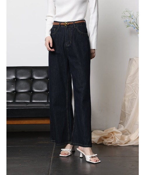 fifth（フィフス）の「バギーワイドデニム（デニムパンツ・レディース・インディゴブルー・M）」の13枚目の写真