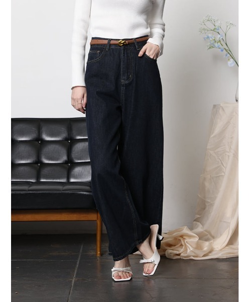 fifth（フィフス）の「バギーワイドデニム（デニムパンツ・レディース・インディゴブルー・M）」の14枚目の写真