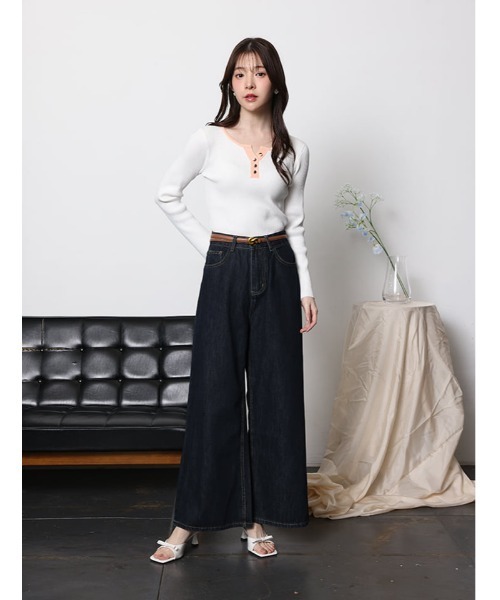 fifth（フィフス）の「バギーワイドデニム（デニムパンツ・レディース・インディゴブルー・M）」の15枚目の写真