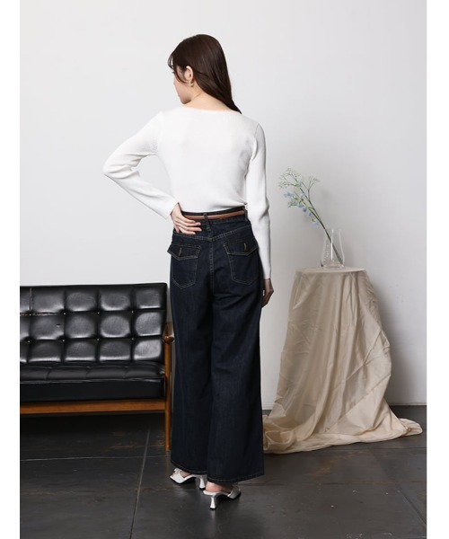 fifth（フィフス）の「バギーワイドデニム（デニムパンツ・レディース・インディゴブルー・M）」の16枚目の写真