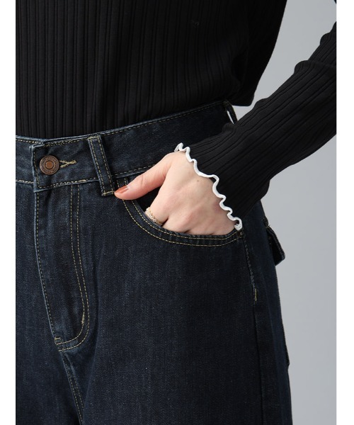 fifth（フィフス）の「バギーワイドデニム（デニムパンツ・レディース・インディゴブルー・M）」の22枚目の写真