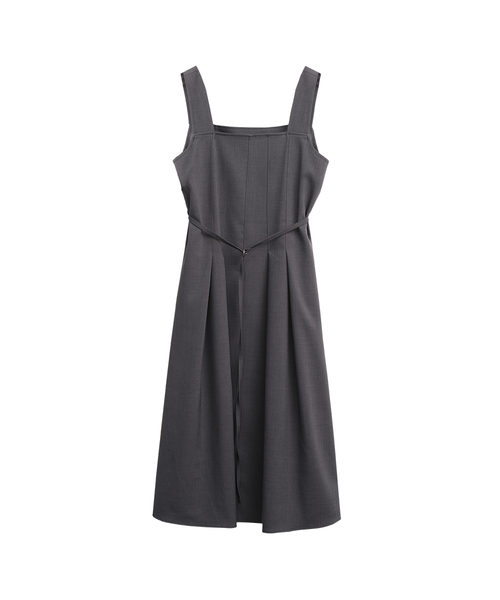 SLOWLOLLI（スローローリ）の「Minimal square dress_3 Colors（ワンピース・レディース・ブラック/グレー/Beige・FREE）」の2枚目の写真