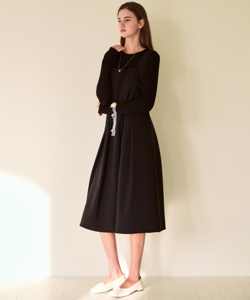 SLOWLOLLI（スローローリ）の「Minimal square dress_3 Colors（ワンピース・レディース・ブラック/グレー/Beige・FREE）」の7枚目の写真