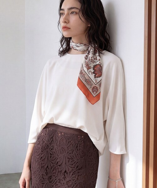 INDIVI（インディヴィ）の「【接触冷感／透湿／着る日傘】ドルマントップス（シャツ/ブラウス・レディース・ブラウン系/ブラック/ダークグレー/アイボリー・38/03/13/15 /19/34/05）」の2枚目の写真