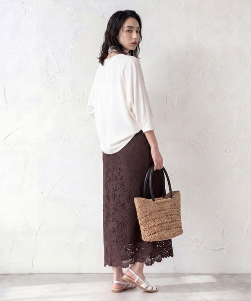 INDIVI（インディヴィ）の「【接触冷感／透湿／着る日傘】ドルマントップス（シャツ/ブラウス・レディース・ブラウン系/ブラック/ダークグレー/アイボリー・38/03/13/15 /19/34/05）」の12枚目の写真