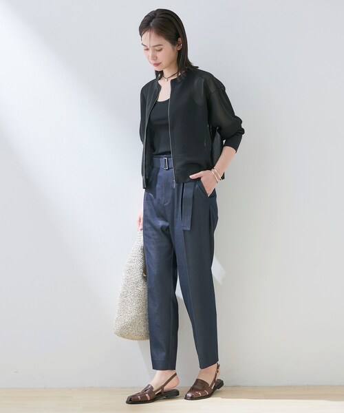 INDIVI（インディヴィ）の「【合皮】きれいめグルカサンダル（サンダル・レディース・ブラウン系その他/ホワイト・45/35/25）」の3枚目の写真