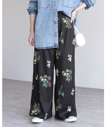 reca | ボタニカル柄プリントタックパンツ(その他パンツ)