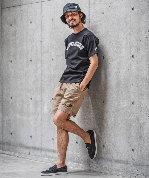 1minute 1second(ワンミニットワンセカンド)の「mp14696-cursive embroidery nylon shorts ナイロンショートパンツ(1M26N180)(その他パンツ・メンズ・サンドベージュ/ブラック/オリーブ・M/S/XL/L)」の7枚目の写真
