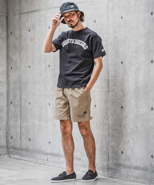 1minute 1second(ワンミニットワンセカンド)の「mp14696-cursive embroidery nylon shorts ナイロンショートパンツ(1M26N180)(その他パンツ・メンズ・サンドベージュ/ブラック/オリーブ・M/S/XL/L)」の8枚目の写真