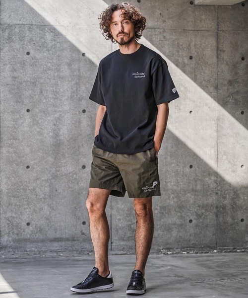 1minute 1second(ワンミニットワンセカンド)の「mp14696-cursive embroidery nylon shorts ナイロンショートパンツ(1M26N180)(その他パンツ・メンズ・サンドベージュ/ブラック/オリーブ・M/S/XL/L)」の14枚目の写真