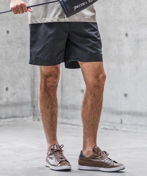 1minute 1second(ワンミニットワンセカンド)の「mp14696-cursive embroidery nylon shorts ナイロンショートパンツ(1M26N180)(その他パンツ・メンズ・サンドベージュ/ブラック/オリーブ・M/S/XL/L)」の18枚目の写真