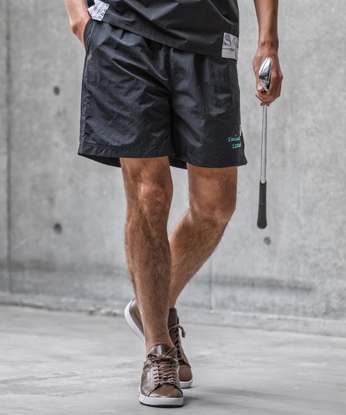 1minute 1second(ワンミニットワンセカンド)の「mp14696-cursive embroidery nylon shorts ナイロンショートパンツ(1M26N180)(その他パンツ・メンズ・サンドベージュ/ブラック/オリーブ・M/S/XL/L)」の19枚目の写真