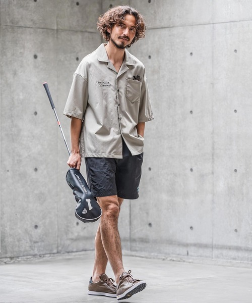 1minute 1second(ワンミニットワンセカンド)の「mp14696-cursive embroidery nylon shorts ナイロンショートパンツ(1M26N180)(その他パンツ・メンズ・サンドベージュ/ブラック/オリーブ・M/S/XL/L)」の20枚目の写真