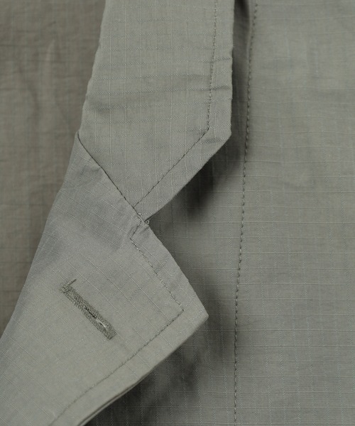 BIG MIKE(ビッグマイク)の「BIG MIKE Ripstop Tailored Jacket ナイロン テーラードジャケット(テーラードジャケット・メンズ・ブラック/オリーブ・L/XL/M)」の8枚目の写真