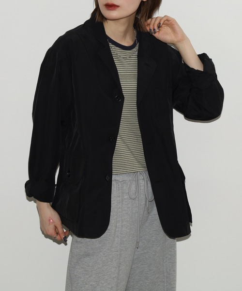 BIG MIKE(ビッグマイク)の「BIG MIKE Ripstop Tailored Jacket ナイロン テーラードジャケット(テーラードジャケット・メンズ・ブラック/オリーブ・L/XL/M)」の21枚目の写真