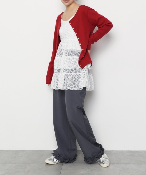 PUNYUS（プニュズ）の「レースミニキャミワンピース（ワンピース・レディース・ブラック/ホワイト・1/2/3/4/5）」の4枚目の写真