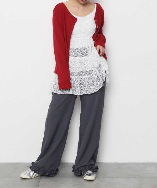 PUNYUS（プニュズ）の「レースミニキャミワンピース（ワンピース・レディース・ブラック/ホワイト・1/2/3/4/5）」の6枚目の写真