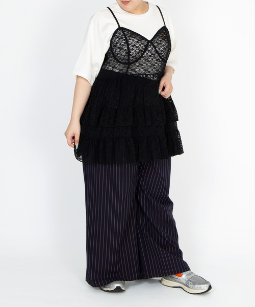 PUNYUS（プニュズ）の「レースミニキャミワンピース（ワンピース・レディース・ブラック/ホワイト・1/2/3/4/5）」の16枚目の写真