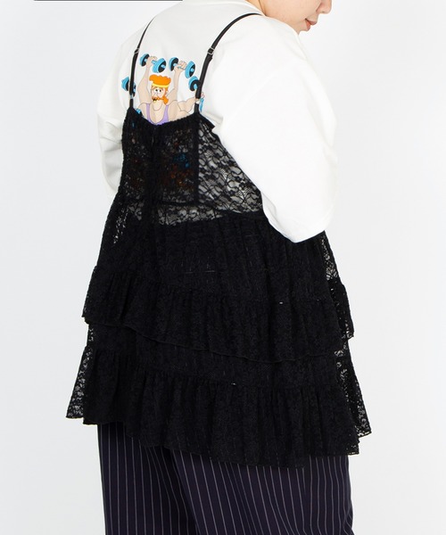 PUNYUS（プニュズ）の「レースミニキャミワンピース（ワンピース・レディース・ブラック/ホワイト・1/2/3/4/5）」の19枚目の写真