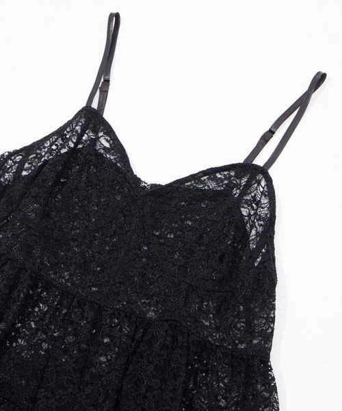 PUNYUS（プニュズ）の「レースミニキャミワンピース（ワンピース・レディース・ブラック/ホワイト・1/2/3/4/5）」の22枚目の写真