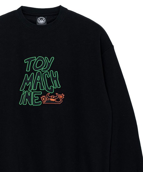 TOY MACHINE(トイ マシーン)の「TM OG MONSTER DOUBLE-SIDED JERSEY CREW NECK(スウェット・メンズ・オリーブ/ブラック・XL/L/M)」の1枚目の写真
