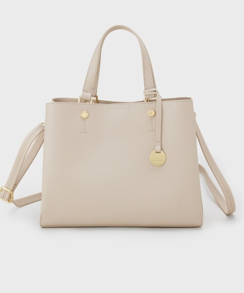 index（インデックス）の「2WAYカシメデザインミドルトート（トートバッグ・レディース・ブラック/ベージュ/サックスブルー系4・00）」の10枚目の写真