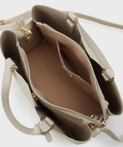 index（インデックス）の「2WAYカシメデザインミドルトート（トートバッグ・レディース・ブラック/ベージュ/サックスブルー系4・00）」の16枚目の写真