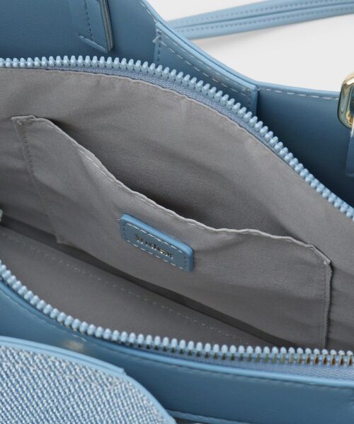 index（インデックス）の「2WAYカシメデザインミドルトート（トートバッグ・レディース・ブラック/ベージュ/サックスブルー系4・00）」の22枚目の写真
