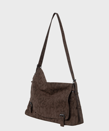 NONBLANK（ノンブランク）の「スエードメッセンジャーバッグ_ブラウン（メッセンジャーバッグ）」