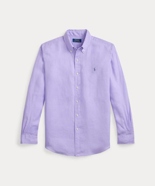 POLO RALPH LAUREN（ポロ ラルフ ローレン）の「クラシック フィット リネン シャツ（シャツ/ブラウス・メンズ・パープル・L/M/S/XL/XS/XXL）」の2枚目の写真