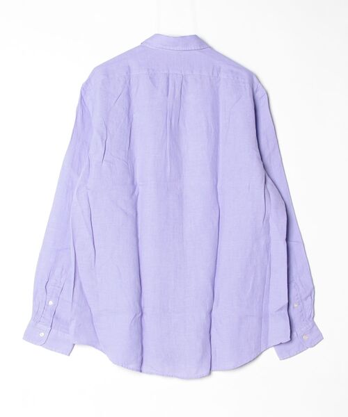 POLO RALPH LAUREN（ポロ ラルフ ローレン）の「クラシック フィット リネン シャツ（シャツ/ブラウス・メンズ・パープル・L/M/S/XL/XS/XXL）」の8枚目の写真