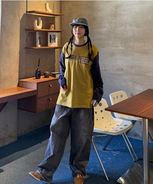CACTUSDONUTMARKET（カクタスドーナツマーケット）の「Emotion LS Tee - Mustard（Tシャツ/カットソー・メンズ・その他・MEDIUM/LARGE）」の9枚目の写真