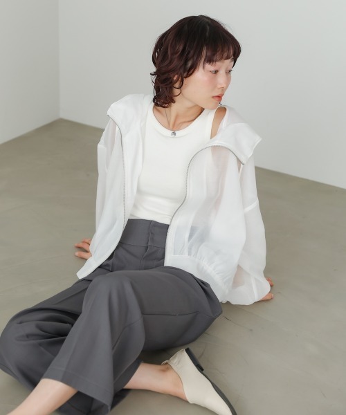 Bab(バブ)の「【再販決定!】フード付きボリュームマウンテンパーカー(パーカー・レディース・グレイッシュベージュ/ブラック/アイボリー・FREE)」の10枚目の写真