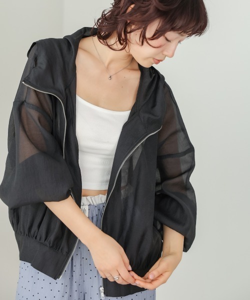 Bab(バブ)の「【再販決定!】フード付きボリュームマウンテンパーカー(パーカー・レディース・グレイッシュベージュ/ブラック/アイボリー・FREE)」の20枚目の写真